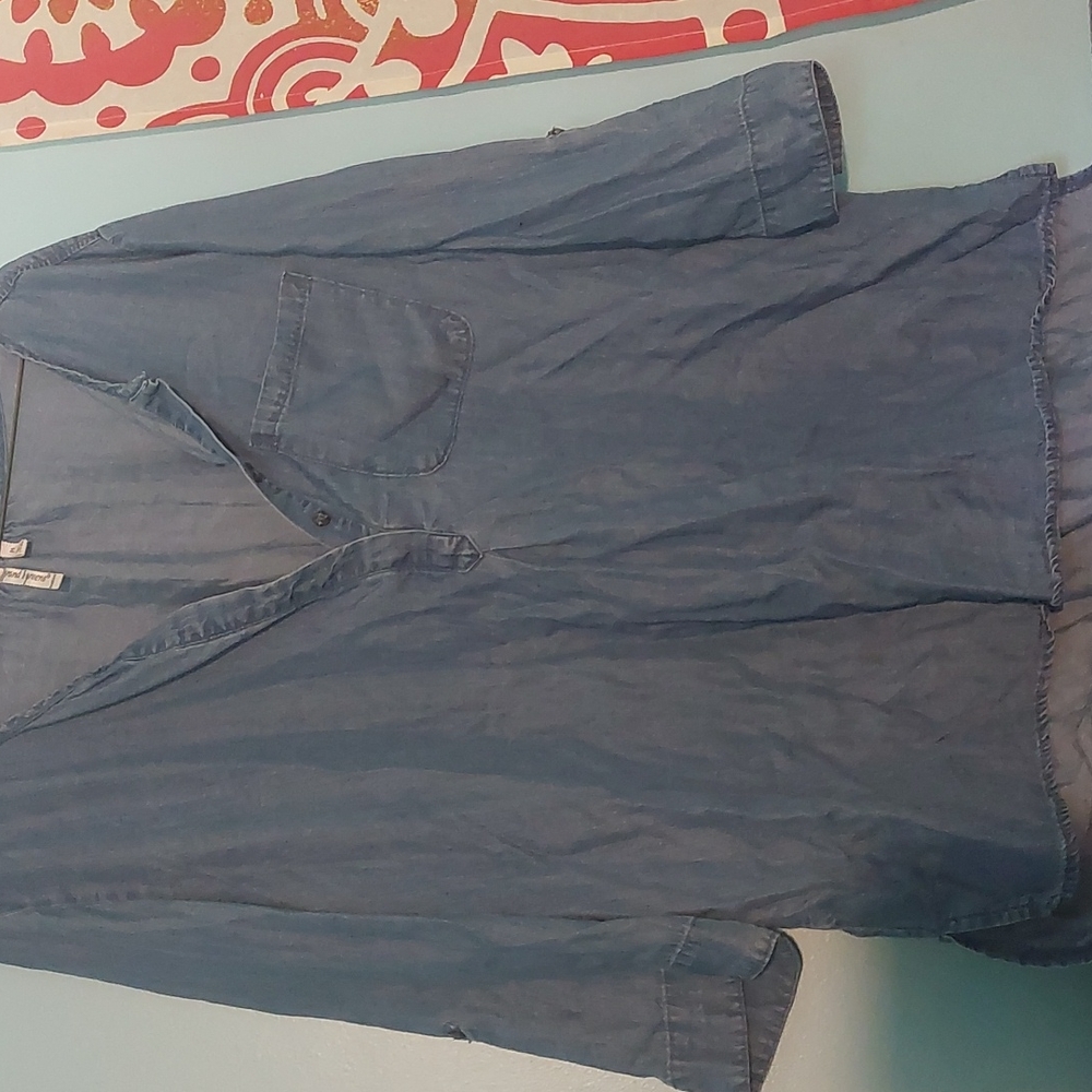 Denim like top